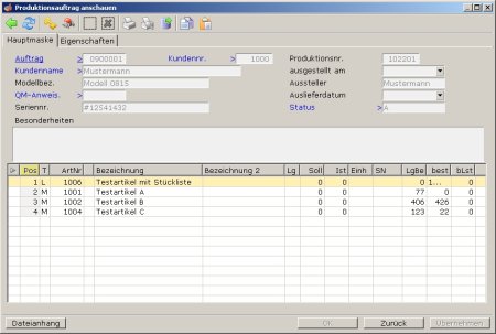 Die Belegmaske Produktion Die Belegmaske Produktion